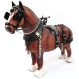 A Beswick matt heavy horse Burnham Beauty, 30cm high.