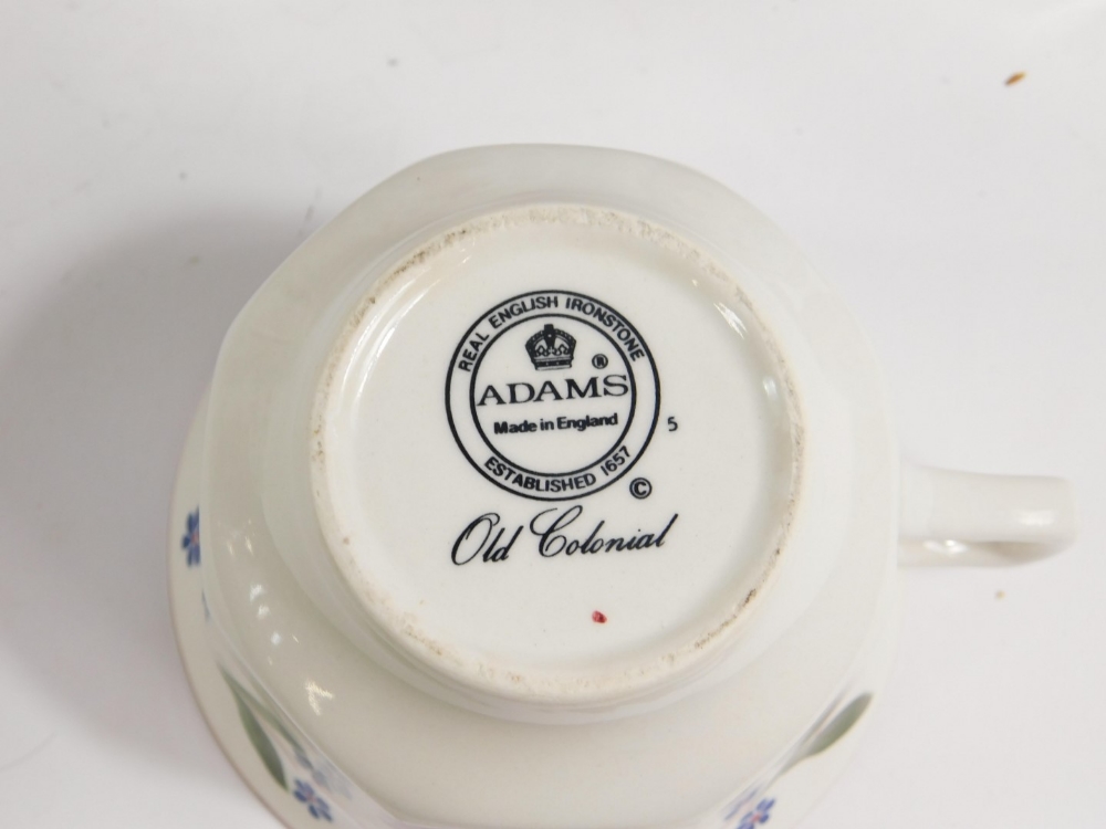 An Adams ironstone part dinner tea and coffee service decorated in the Old Colonial pattern, - Image 4 of 4