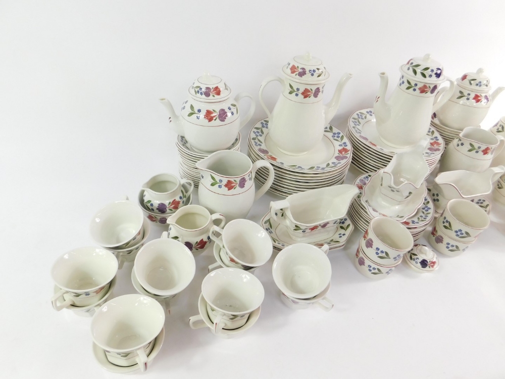 An Adams ironstone part dinner tea and coffee service decorated in the Old Colonial pattern, - Image 2 of 4