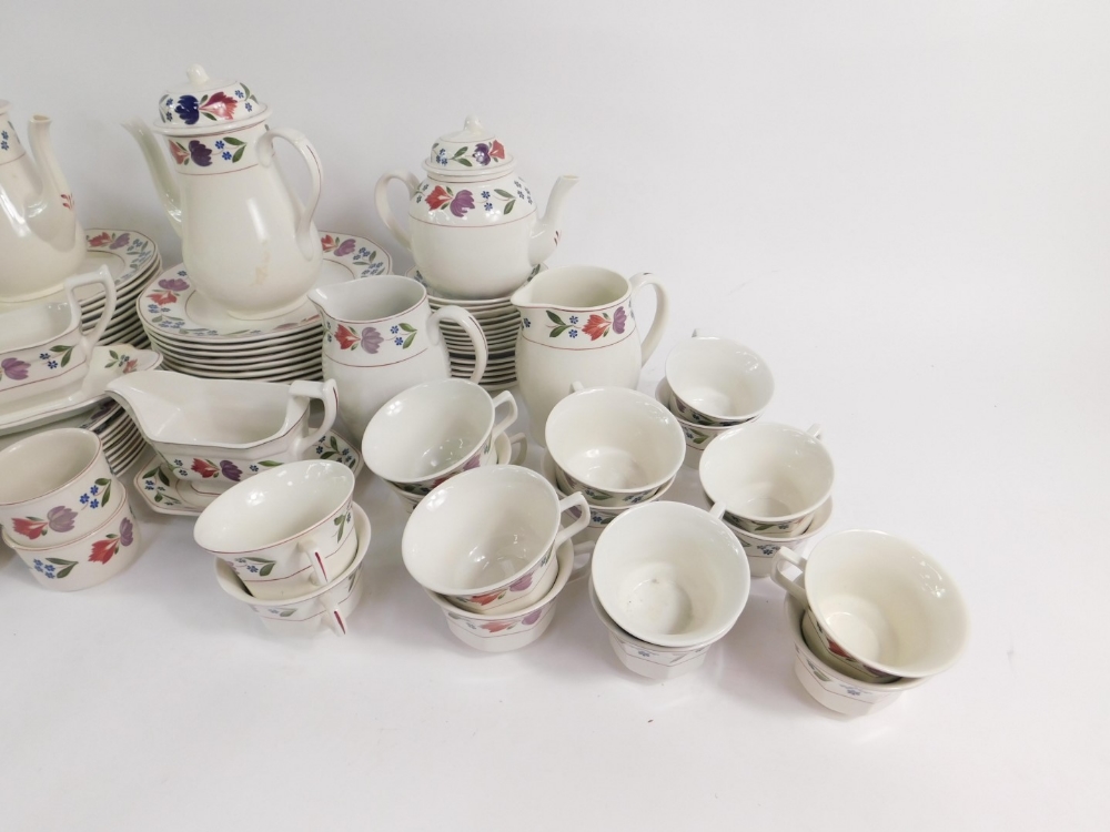 An Adams ironstone part dinner tea and coffee service decorated in the Old Colonial pattern, - Image 3 of 4