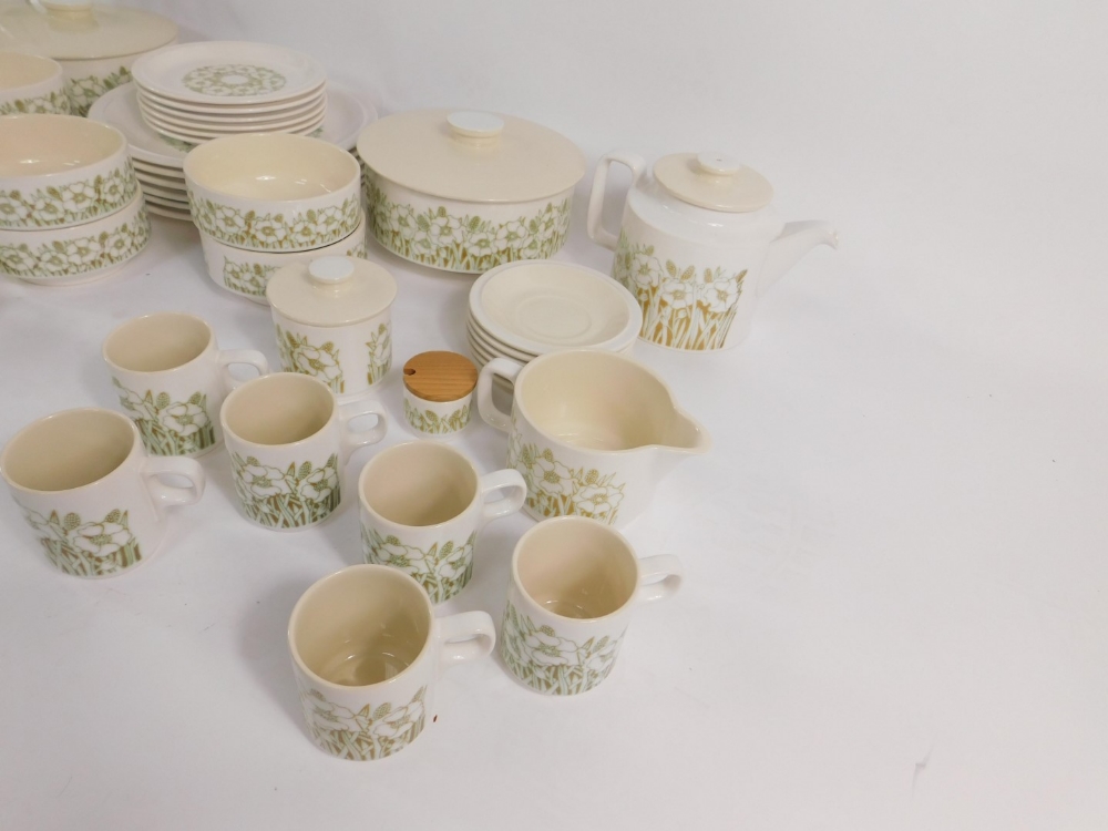 A Hornsea pottery part dinner tea and coffee service decorated in the Fleur pattern, comprising pair - Image 2 of 4