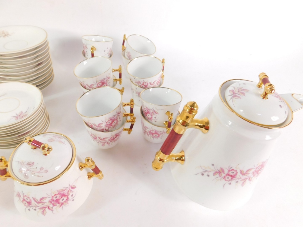 An Altwasser porcelain tea and coffee service, decorated with floral sprays, comprising a teapot, - Image 2 of 4