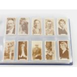 An album of cigarette cards, Stars of Film and Theatre, including State Express Real Photographs,