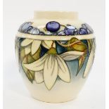 A Moorcroft Pottery vase decorated in the Juneberry pattern, trial piece, designed by Angie