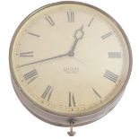 A Smiths Sectric electric wall clock, circular dial bearing Roman numerals, in a metal casing, 34.