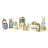 A collection of Royal Albert Beatrix Potter figures, to include Peter and the Red Pocket