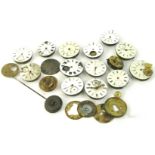 Various pocket watch parts, to include Bemore Beverly, watch head, parts, pendulum, etc. (1 box)