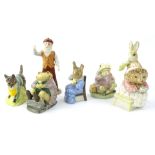 A collection of Royal Albert The World of Beatrix Potter figures, to include Mr Jackson, Mr Mcgregor