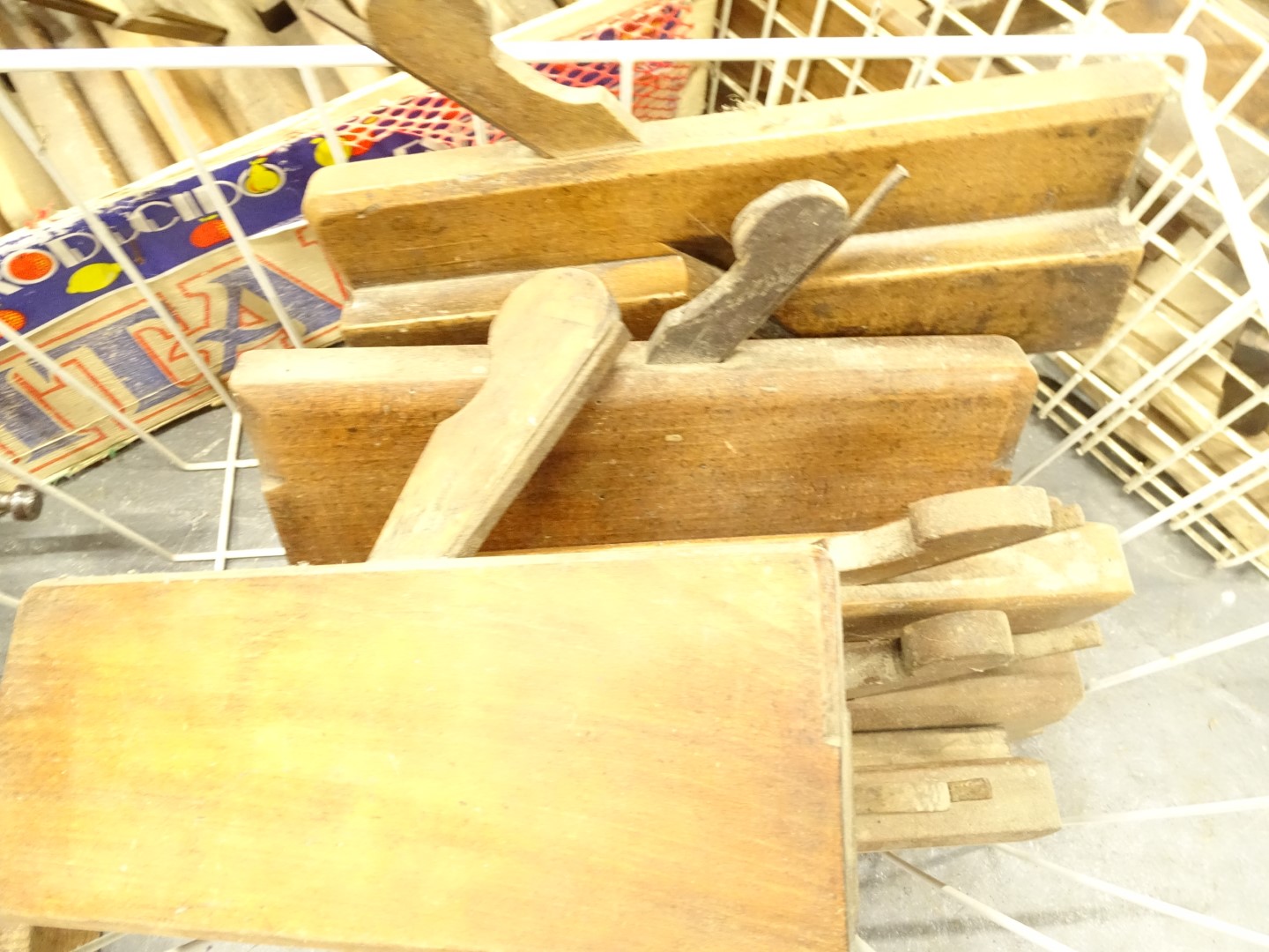 A quantity of wooden block planes and other similar planes, some bearing names. - Image 2 of 3