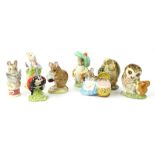 A collection of Royal Albert The World of Beatrix Potter figures, to include Benjamin Bunny, Hunca