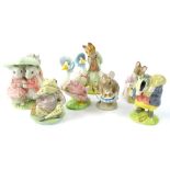 A collection of Royal Albert The World of Beatrix Potter figurines, to include Jemima Puddle Duck