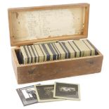 A collection of magic lantern slides, mainly of a personal nature, to include some topographical,