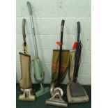 Four vintage electric vacuum cleaners, to include a Gem, Hoover, Hoover Junior and a Hoover