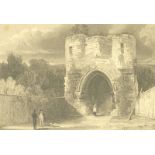 Gate Way, Lincoln Castle, engraving after J.N. Rhodes and nine others (10).