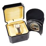 A ladies Breitling quartz wristwatch, with 2cm dial, diamond bezel, diamond numerals, date aperture,