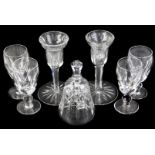 A quantity of signed Waterford Crystal, to include four Kathleen Sherry glasses, a Karina
