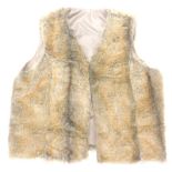 An Anne de Lancay simulated fur gillet.