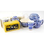 A collection of Ringtons tea ceramics, to include tea pot, ginger jar, mugs etc.