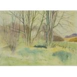 Brian Glidden (20thC). Winter The Squirrel Woods Burghwallis, watercolour, signed and dated (19)