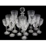 A quantity of Edinburgh crystal, to include eight small wine glasses, four large wine glasses, and a