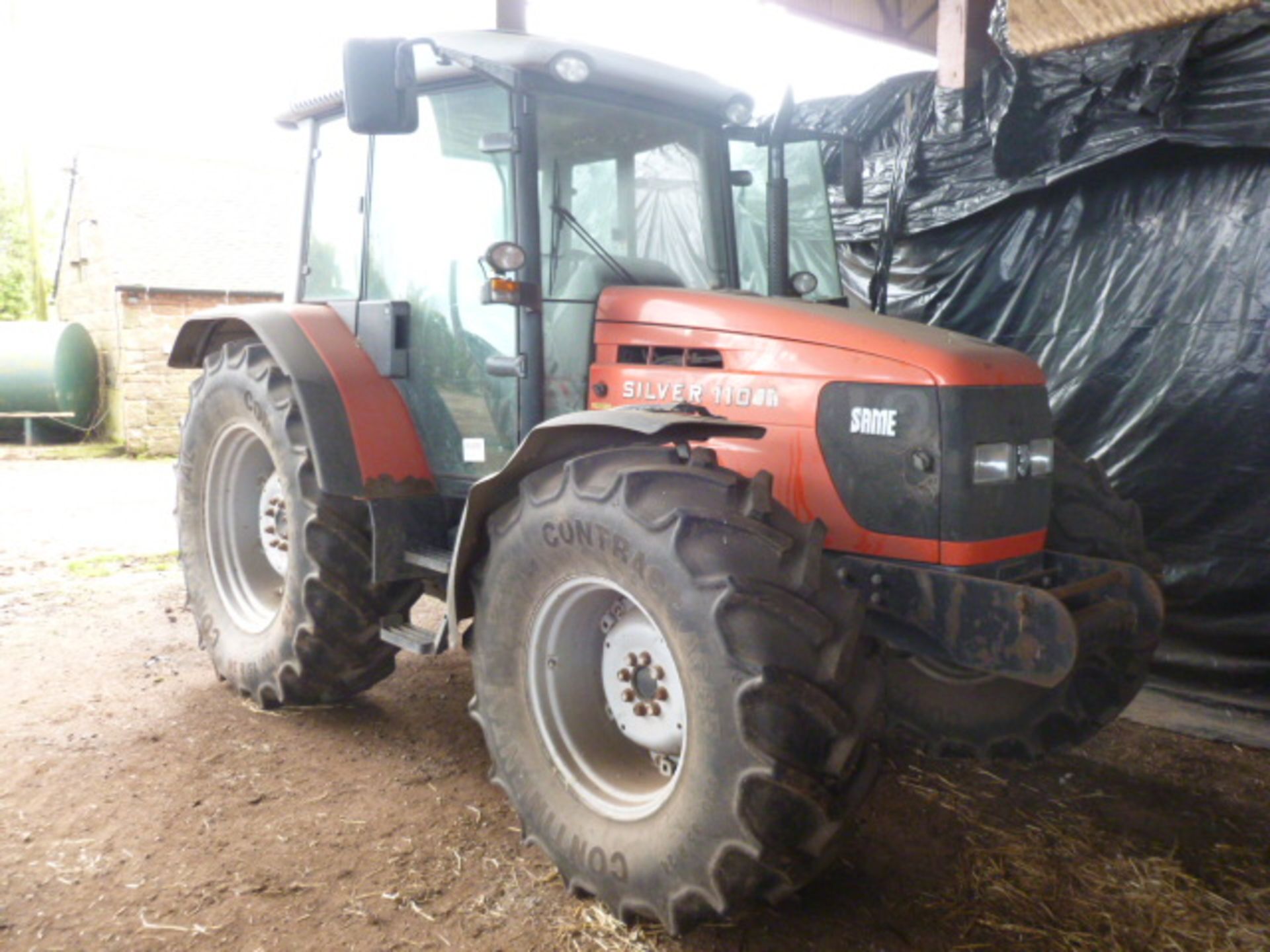 SAME SILVER 110 4WD TRACTOR, reg MXO5 2870,HOURS  (CON ROD THROUGH BLOCK )