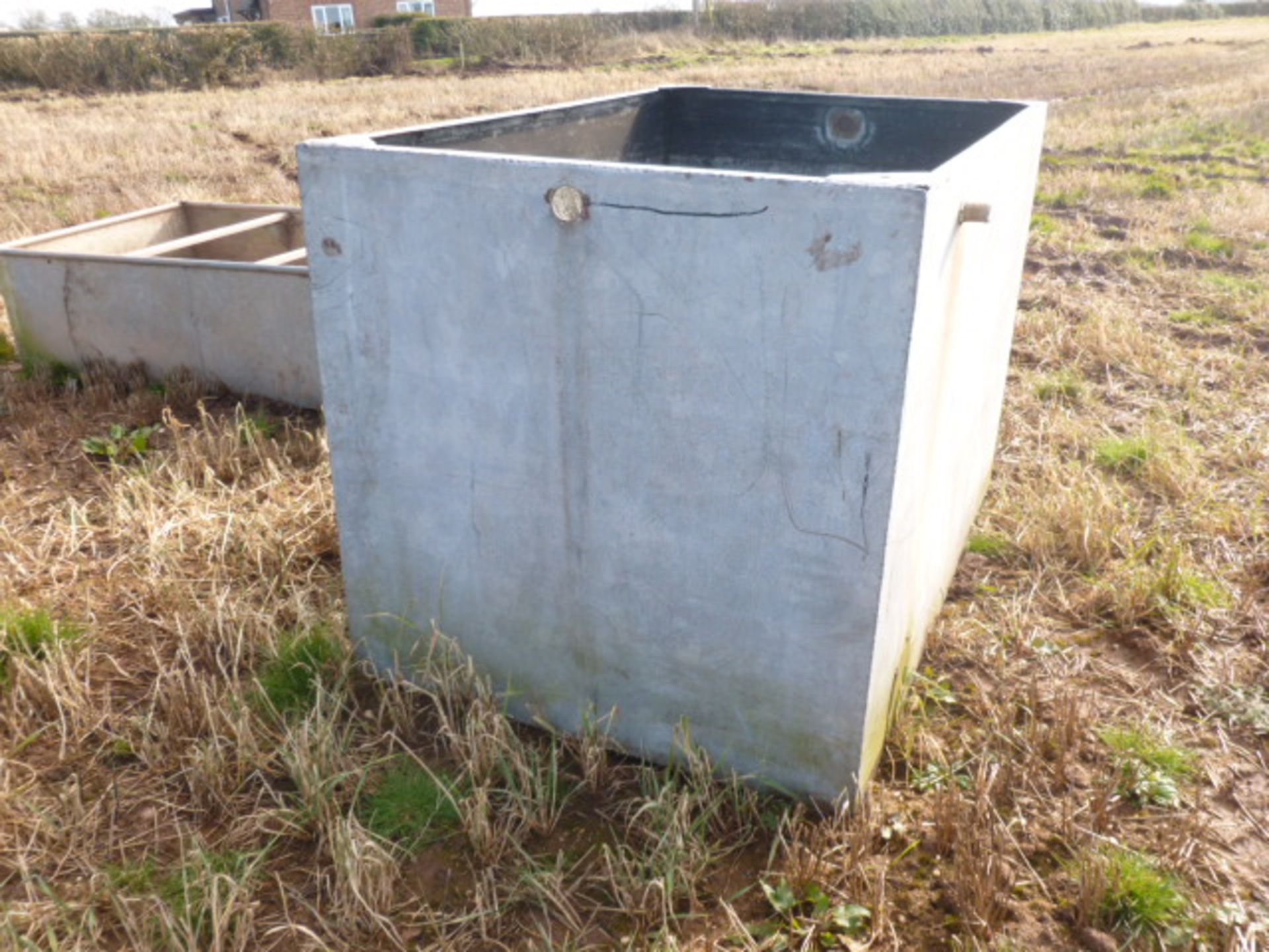 LARGE GALVANISED WATER TROUGH