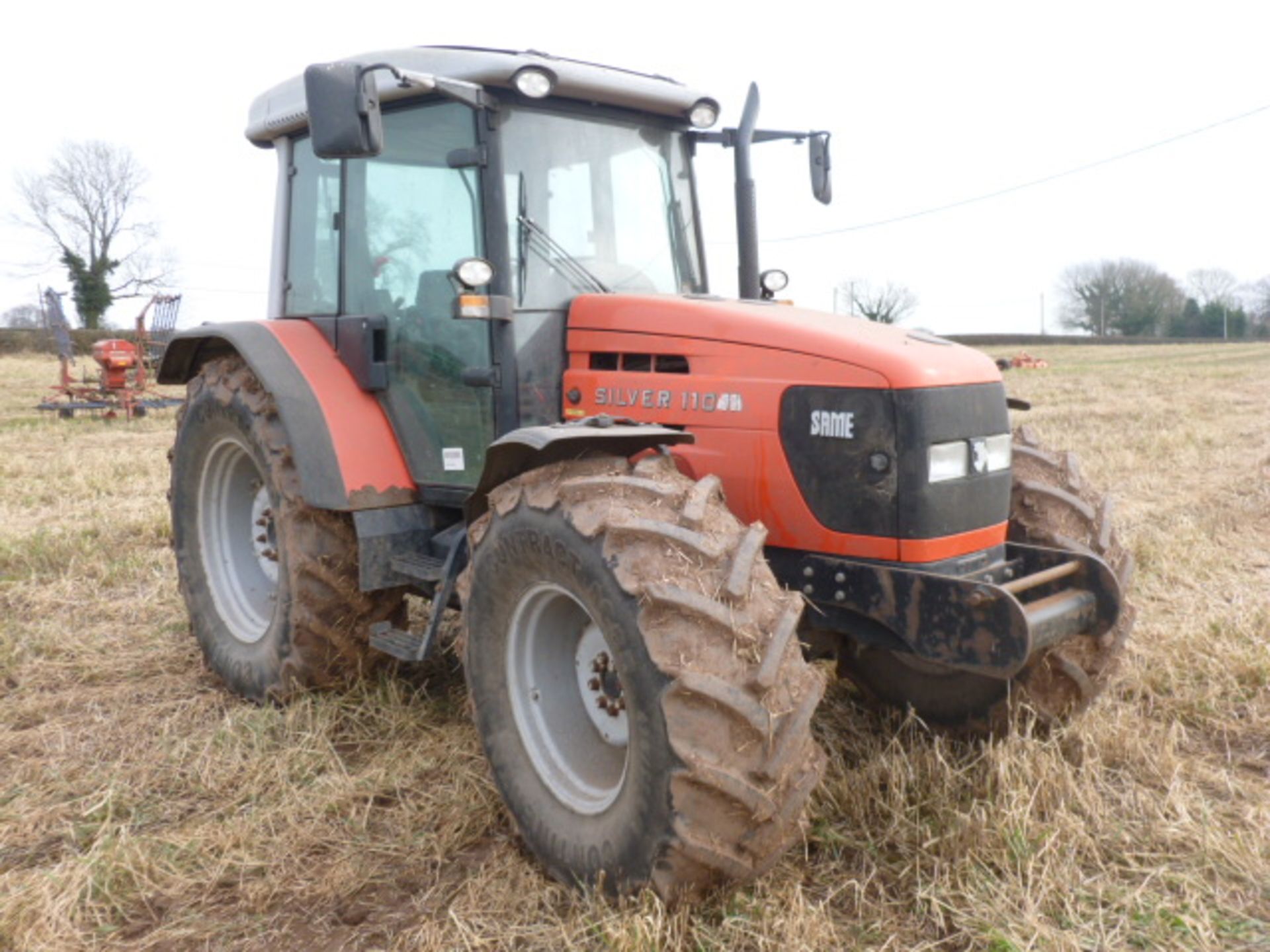 SAME SILVER 110 4WD TRACTOR, reg MXO5 2870,HOURS  (CON ROD THROUGH BLOCK ) - Image 6 of 6