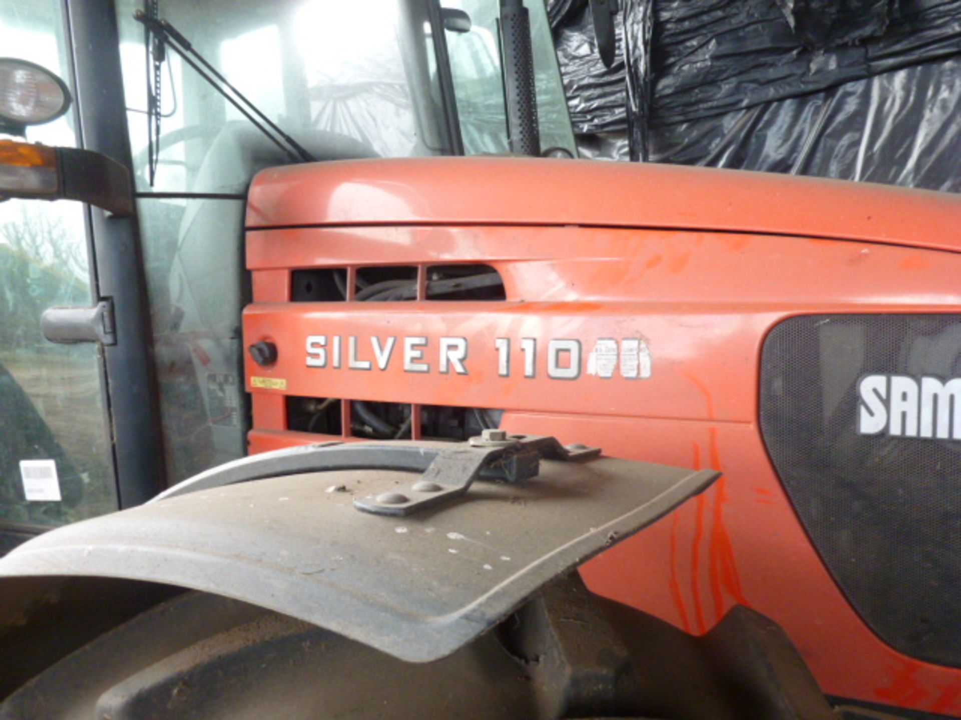 SAME SILVER 110 4WD TRACTOR, reg MXO5 2870,HOURS  (CON ROD THROUGH BLOCK ) - Image 3 of 6