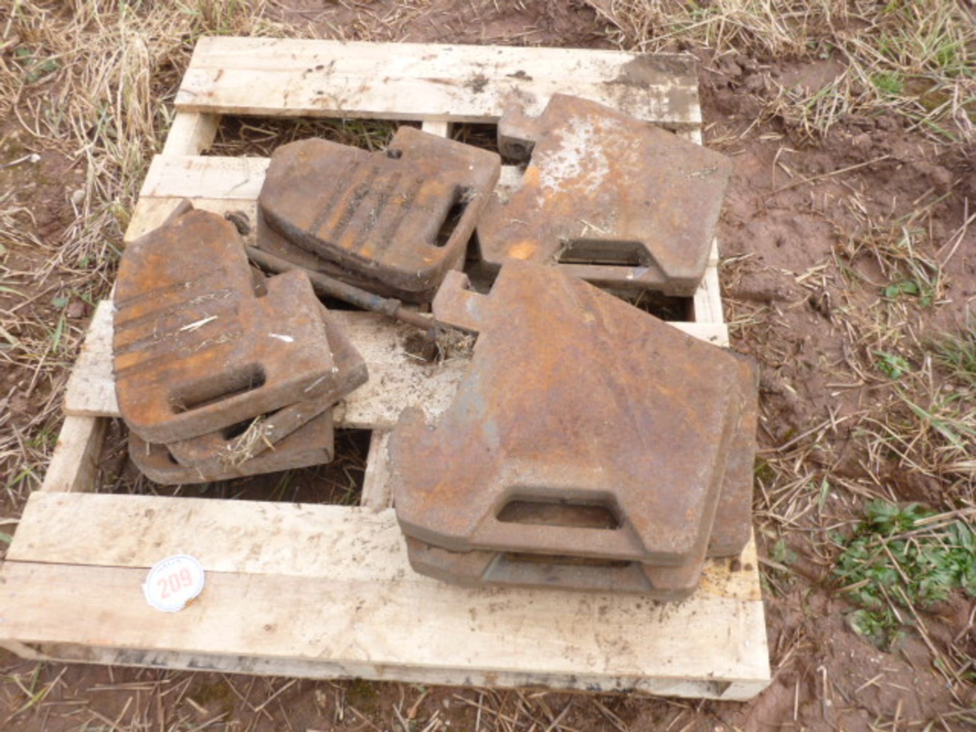 SET OF TRACTOR WEIGHTS