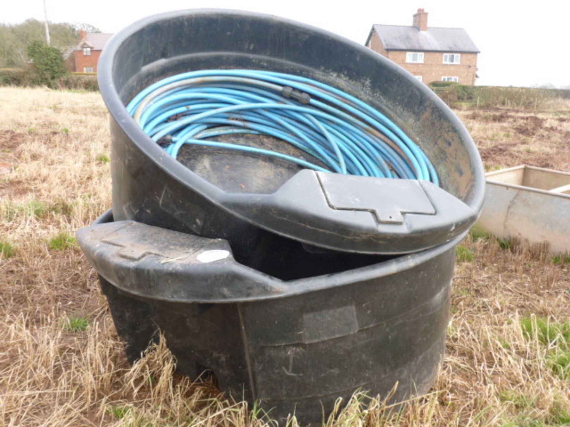 LARGE CIRCULAR PLASTIC WATER TROUGH