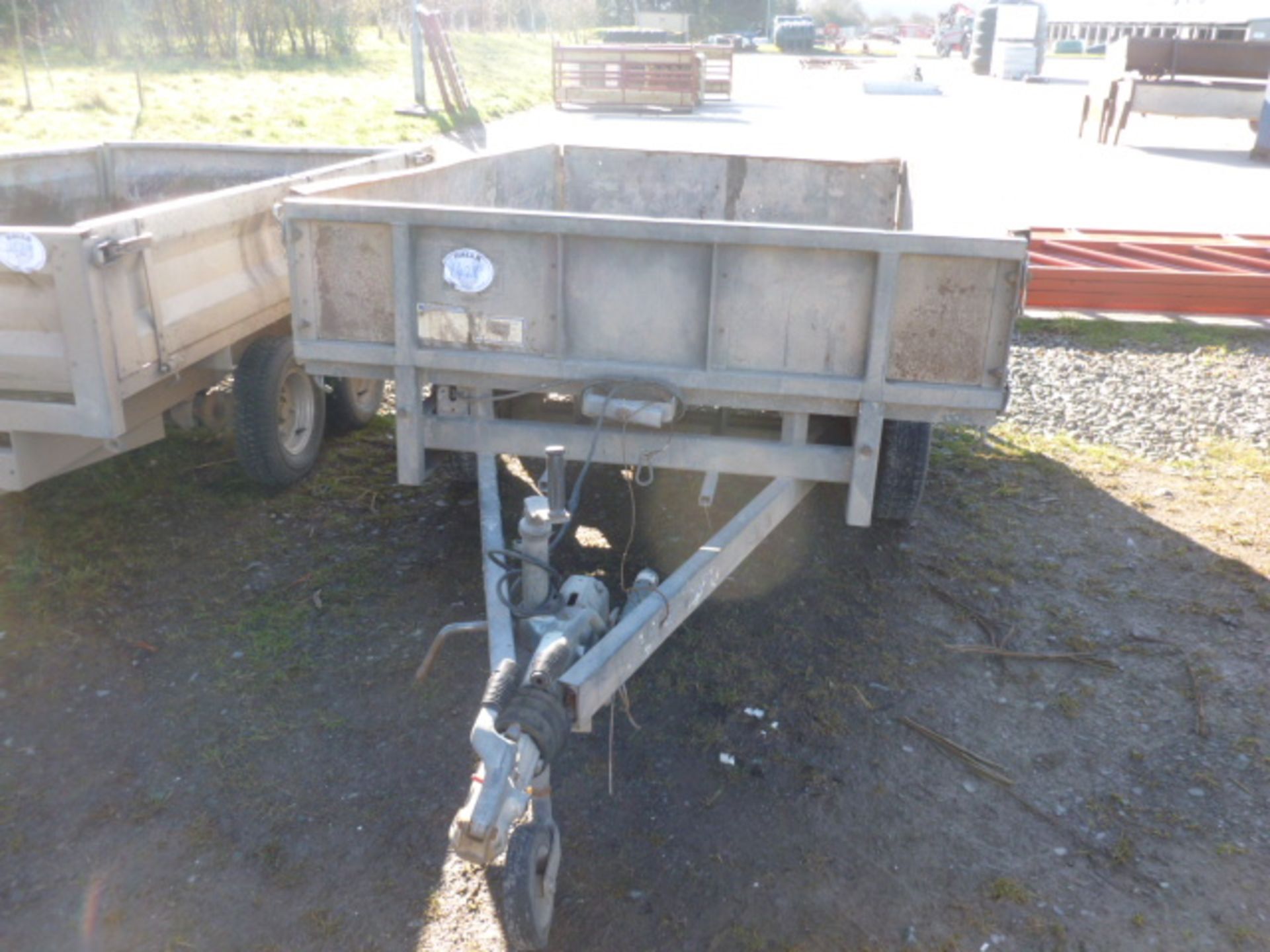 IFOR WILLIAMS TWIN AXLE FLAT TRAILER C/W SIDES