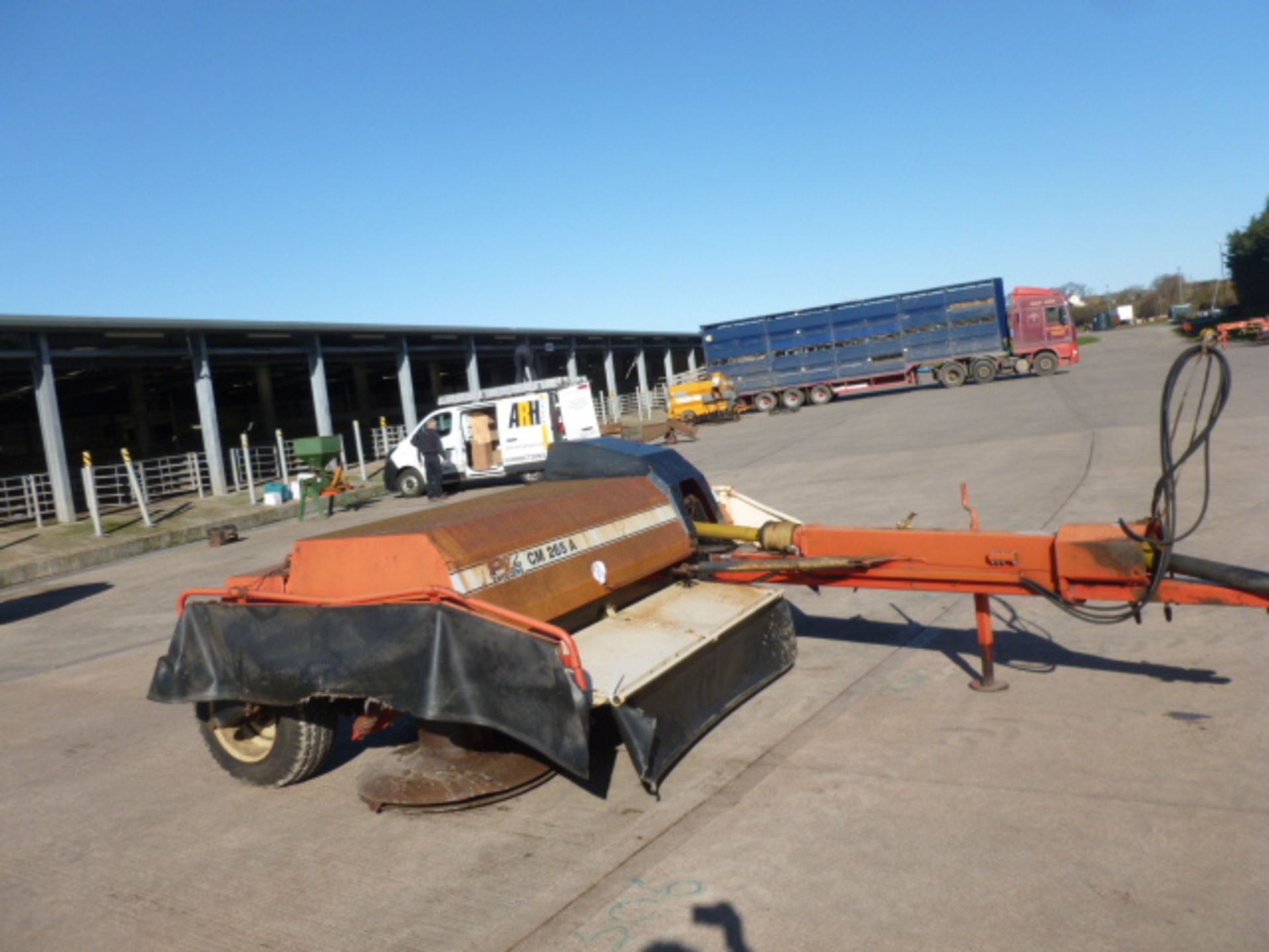 PZ 265A TRAILER 4 DRUM MOWER HYDRAULIC DRAW BAR