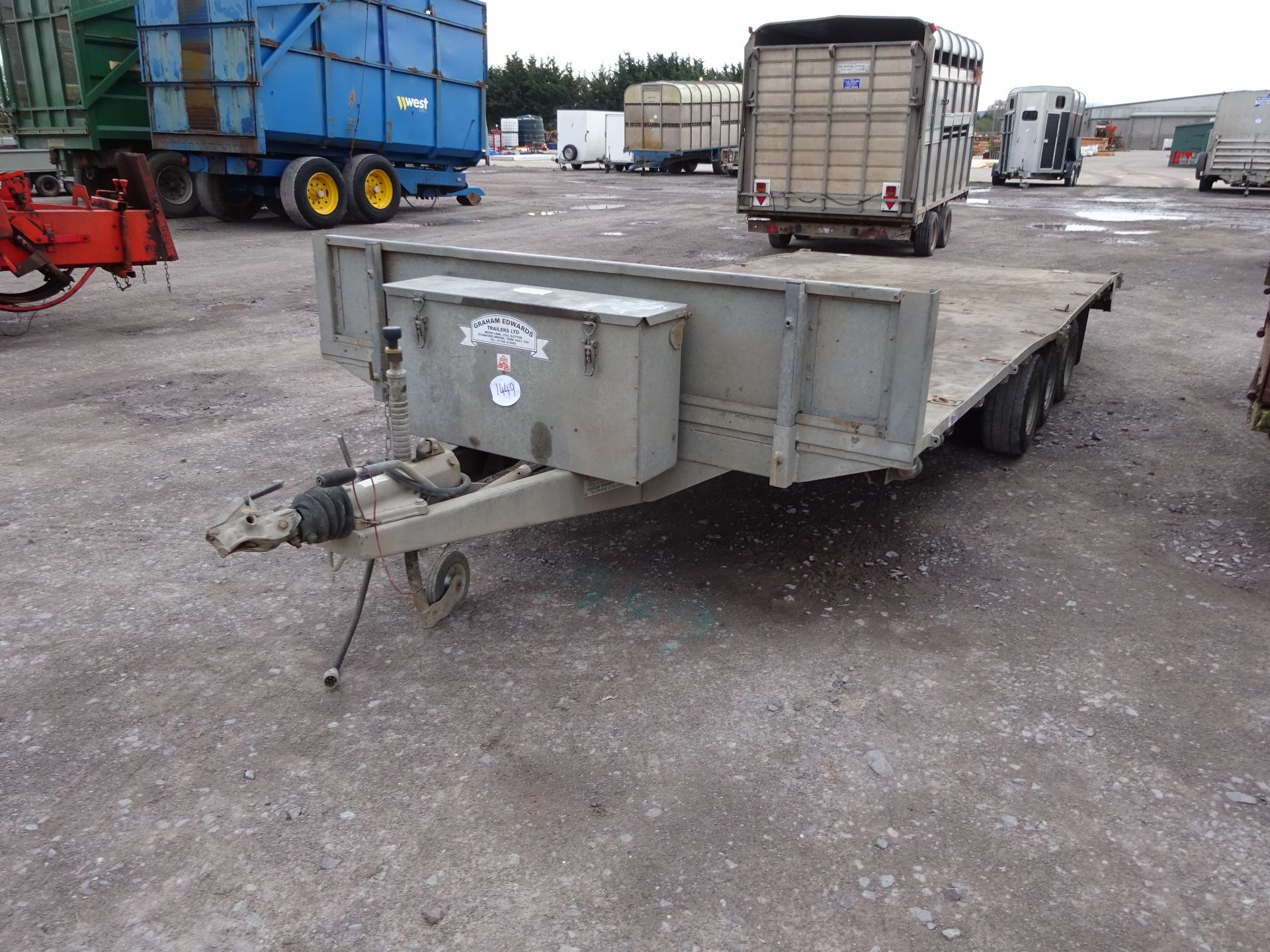 GRAHAM EDWARD 14 X 7.6 TRI AXLE TRAILER