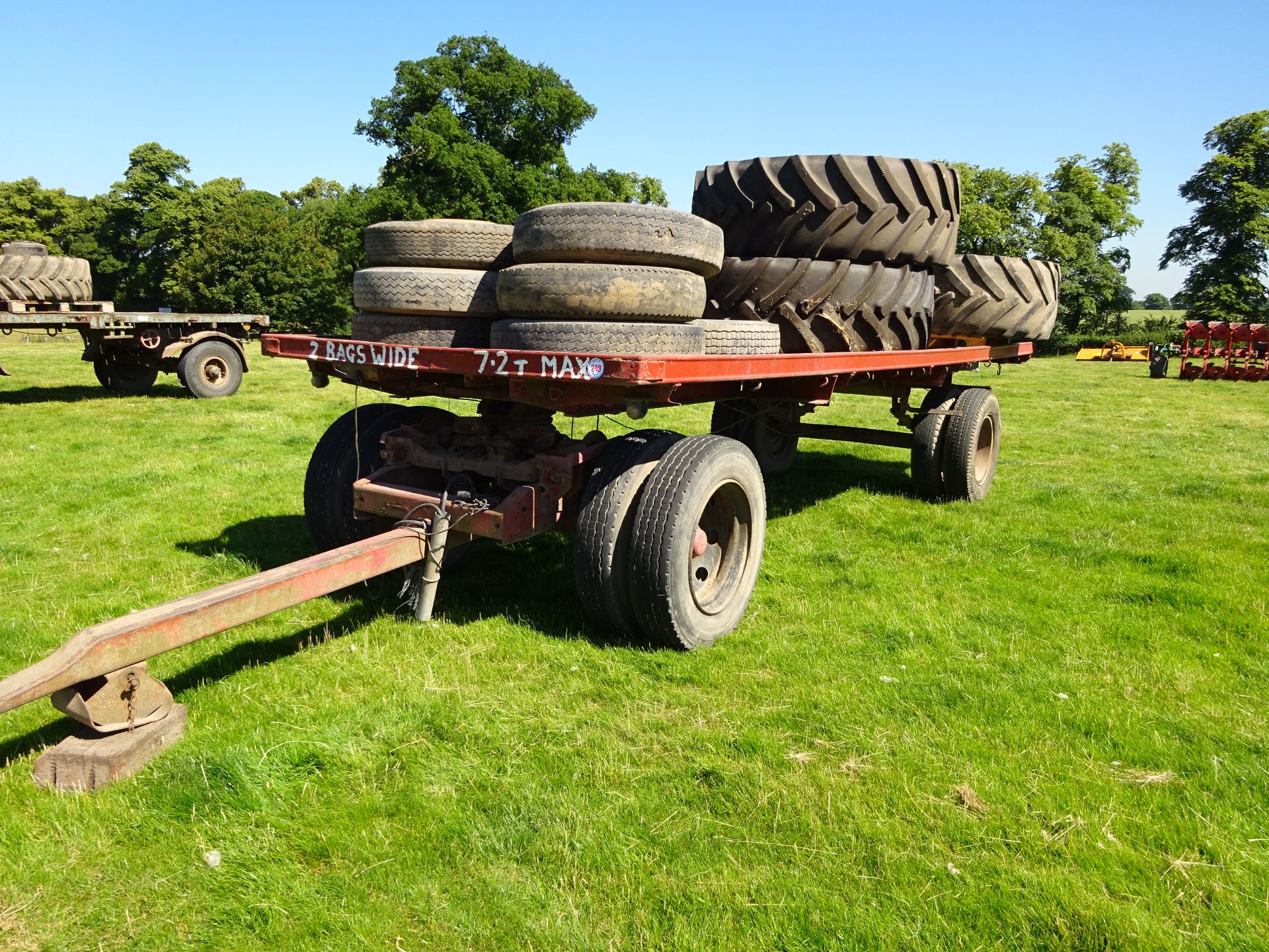 4 X TWIN WHEEL BALE TRAILER