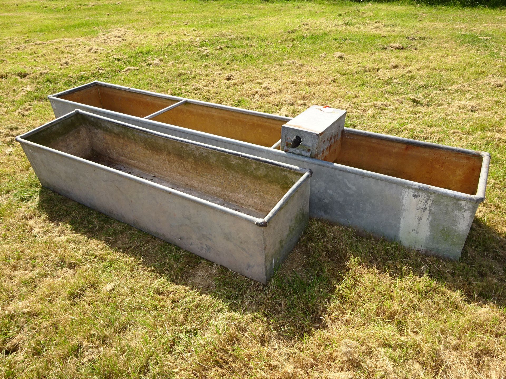 2 GALVANISED WATER TROUGH