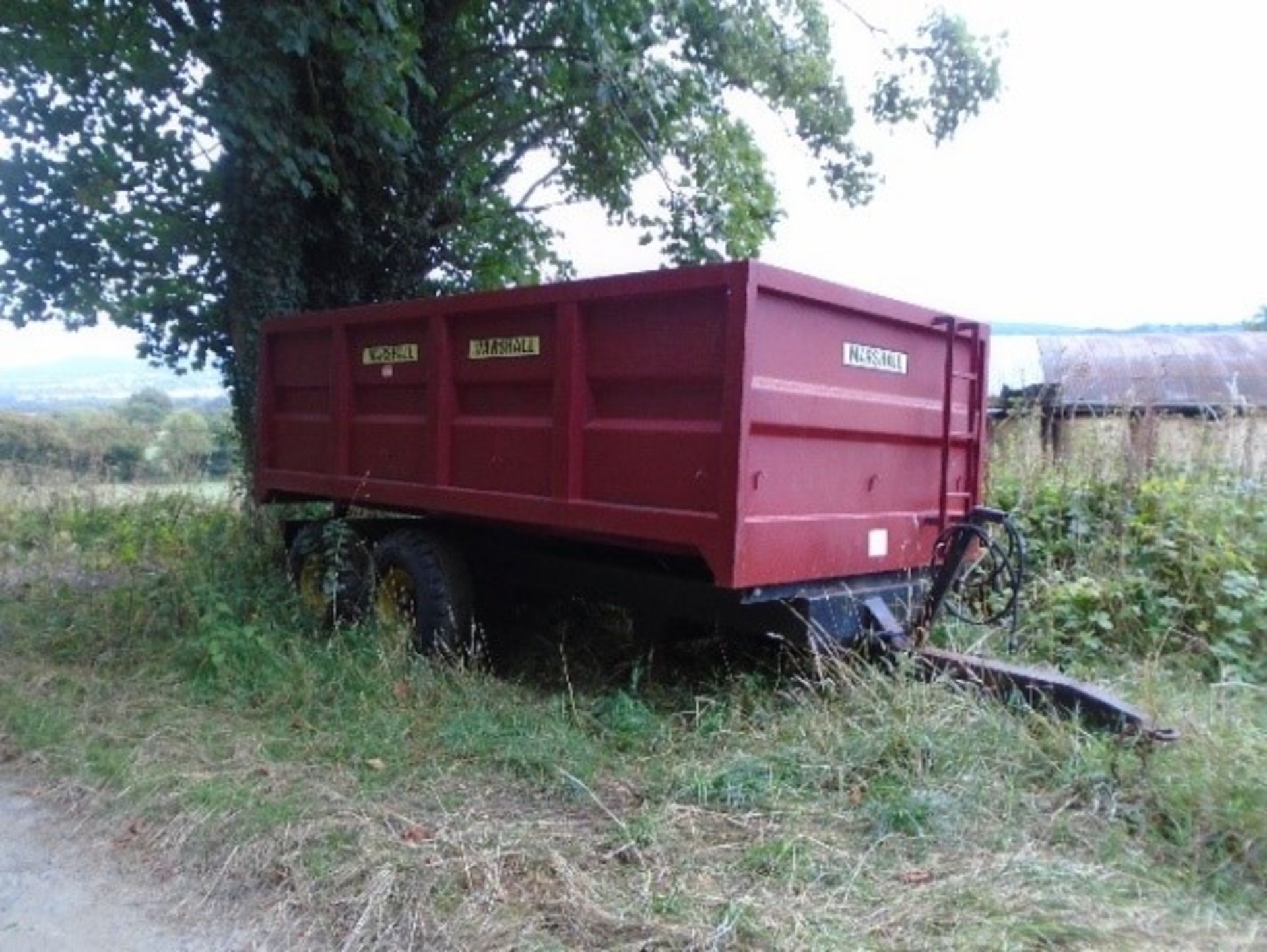 1992 Marshall grain trailer, 8.5T c/w silage sides