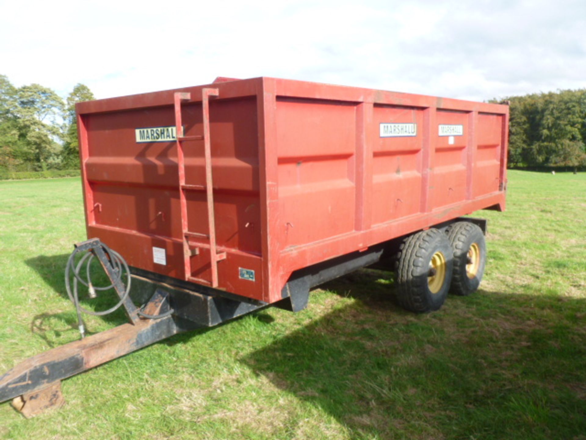 1992 Marshall grain trailer, 8.5T c/w silage sides - Image 2 of 2