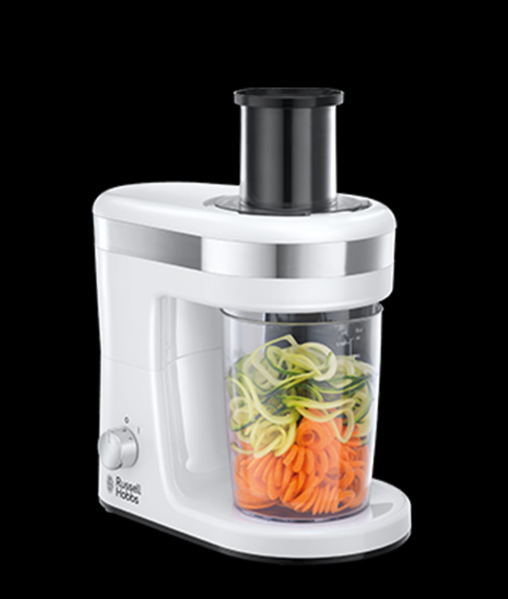 V Brand New Russell Hobbs 300W Ultimate Spiralizer - Cuts into small noodles - large noodles -