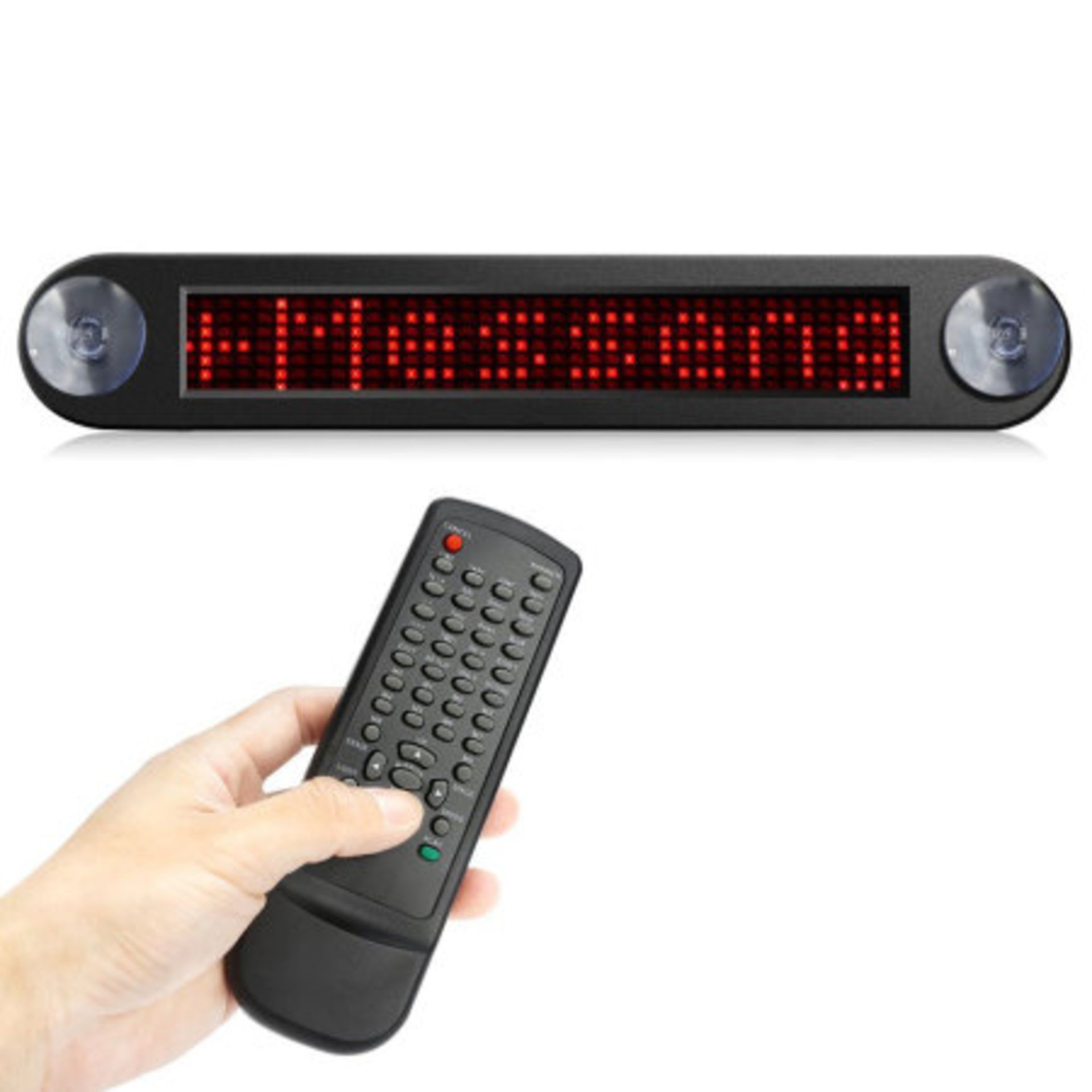 V Brand New Car LED Message Display - Electronic Message System With Remote Control