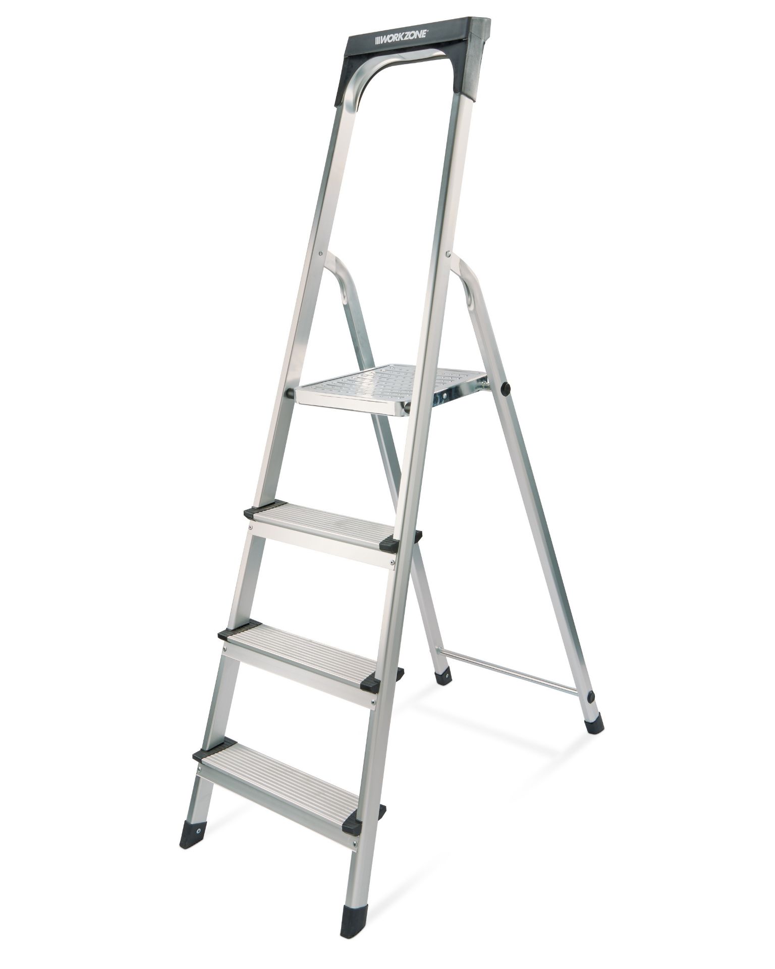 V Brand New Work Zone Four Step Aluminium Stepladder (Pick up only will ship at buyers risk) (