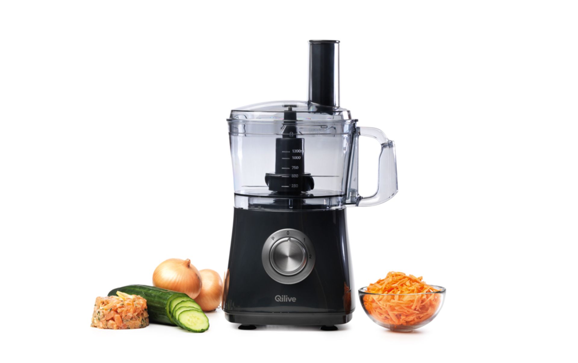 V Brand New Food Processor Qilive 1.2 Litre 530w