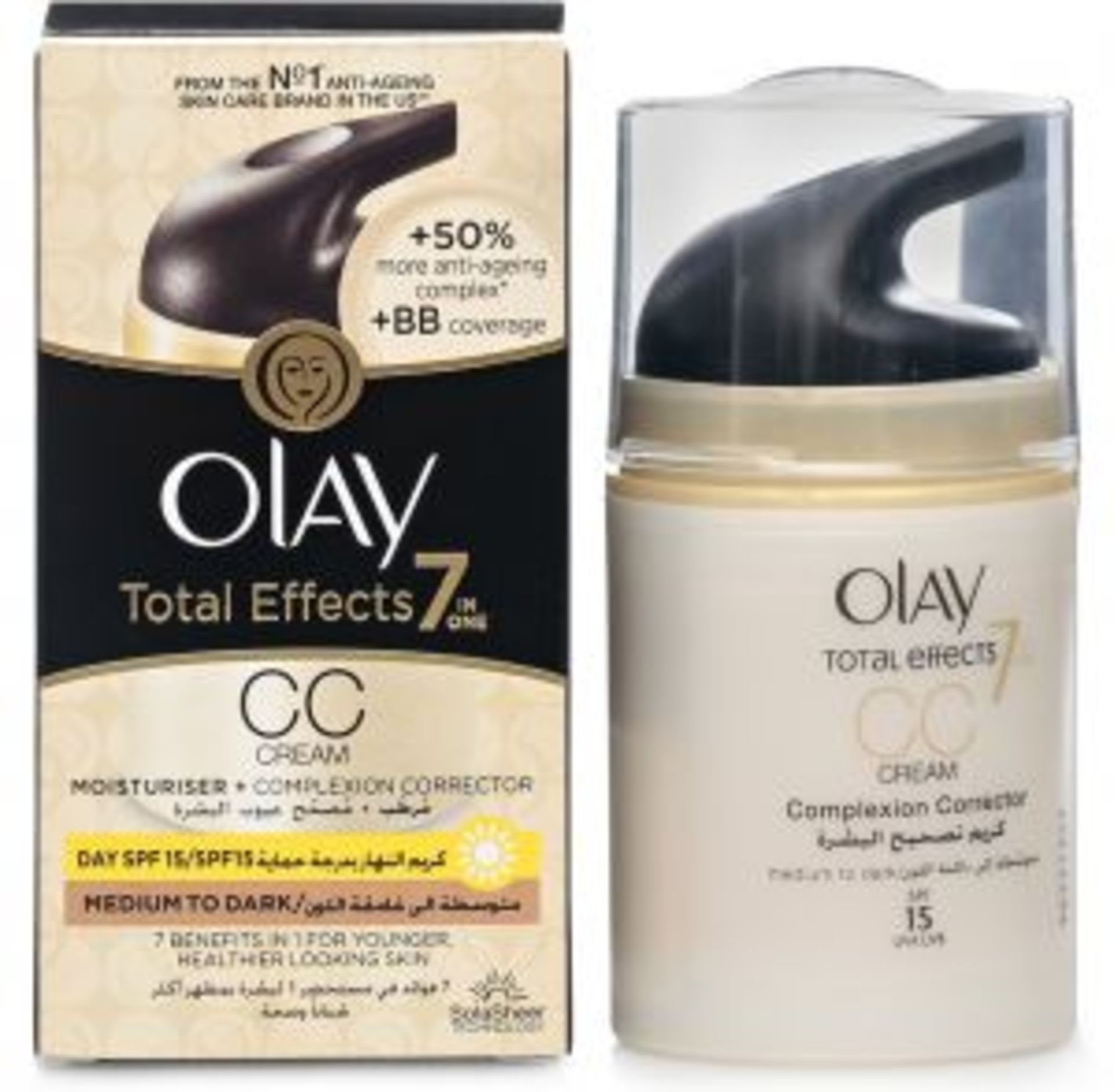 V Brand New 50ml Olay Total Effects Seven In One -Brightening-Nourishing Moisturisation-Gentle