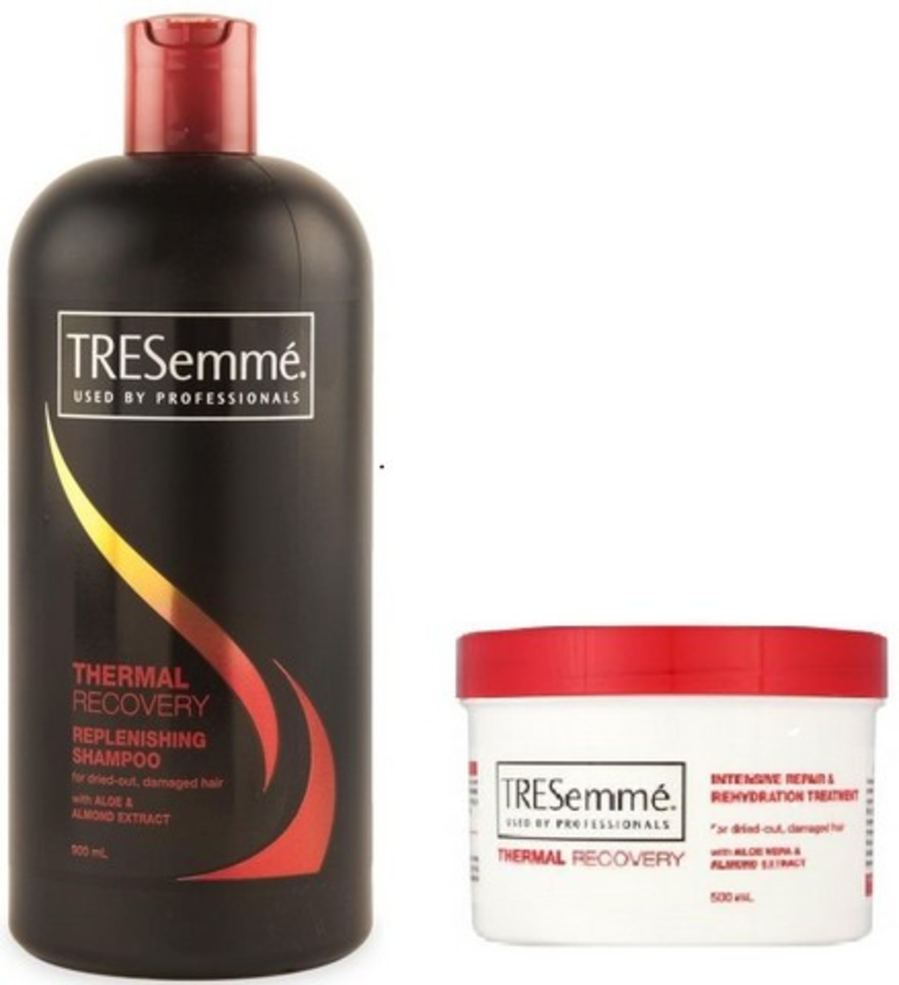 V Brand New 900ml Bottle TRESemme Thermal Recovery Shampoo & 500ml Tub Thermal Recovery Hair Mask