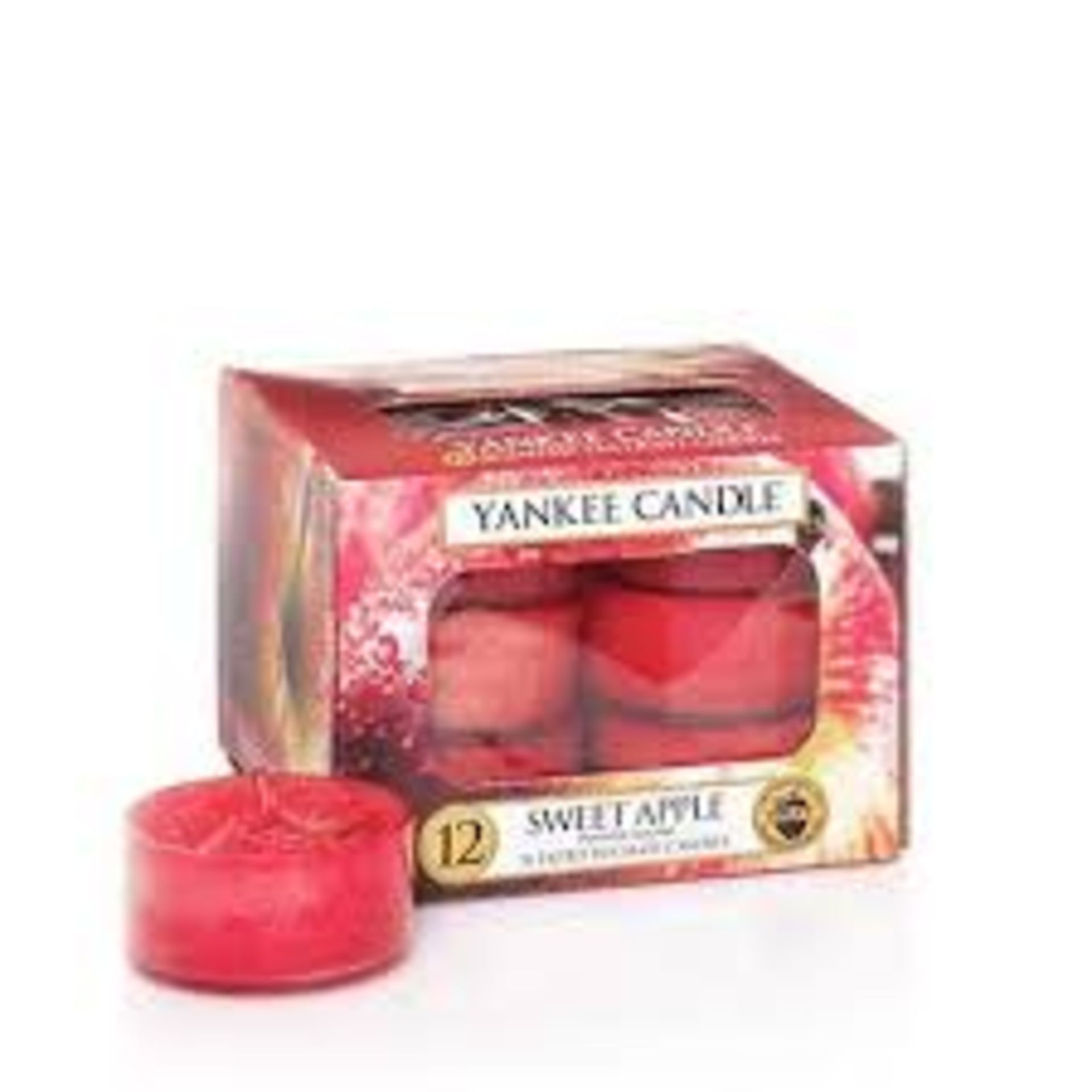 V Brand New 12 Yankee Candle Scented Tea Light Candles Sweet Apple