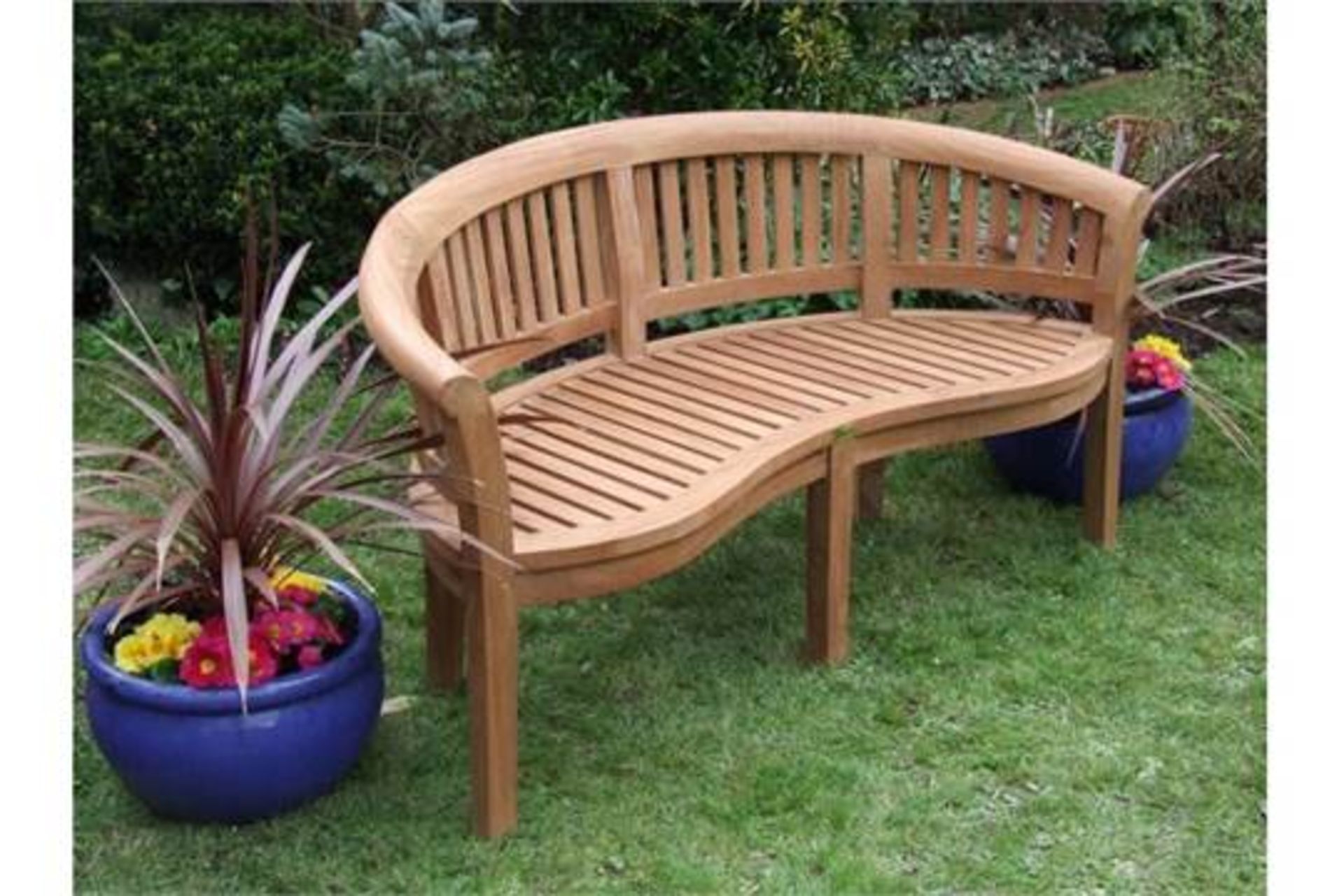 V Brand New Banana Bench - £539.99 (Wayfair) - Made From Grade A Plantation Teak - Width 167cm...