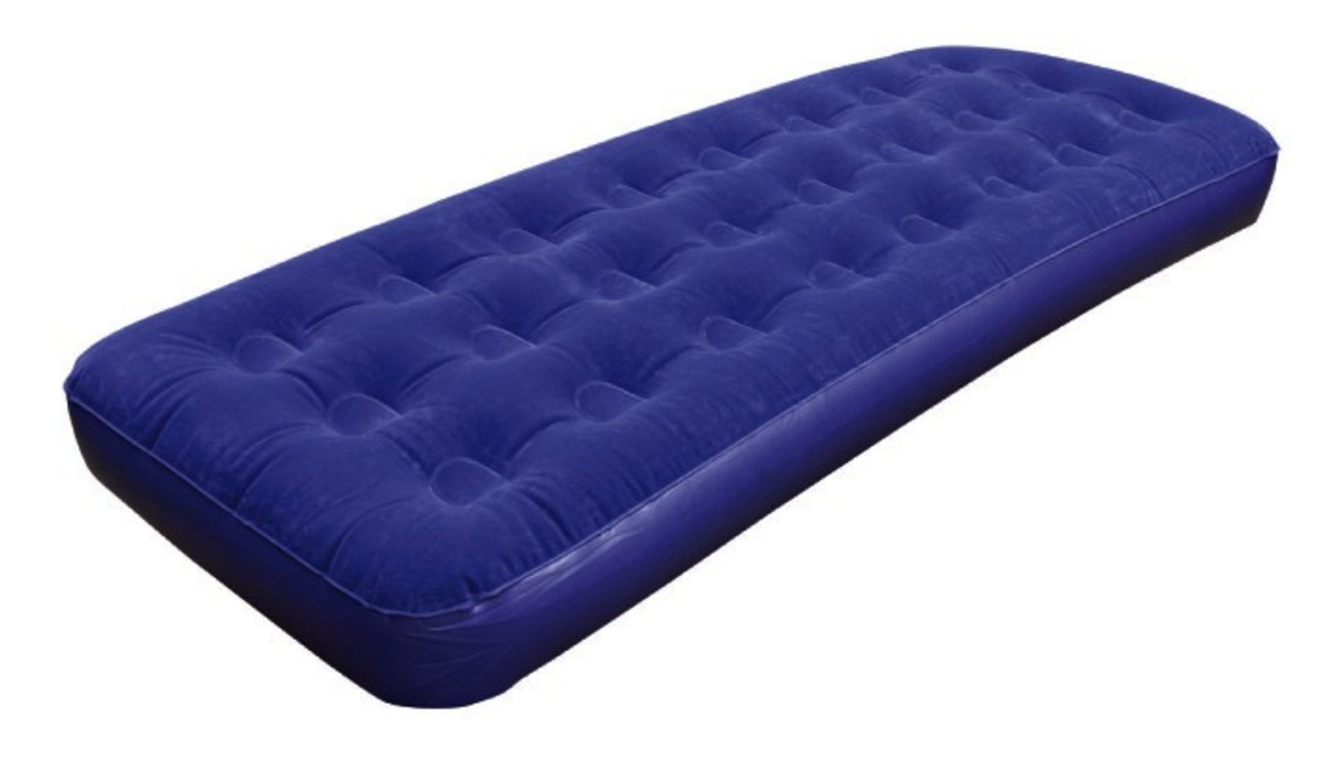 V Brand New Flocked Single Air Bed-Inflated Sizes 188cm Length 76cm Width 22cm Height Includes - Image 2 of 2