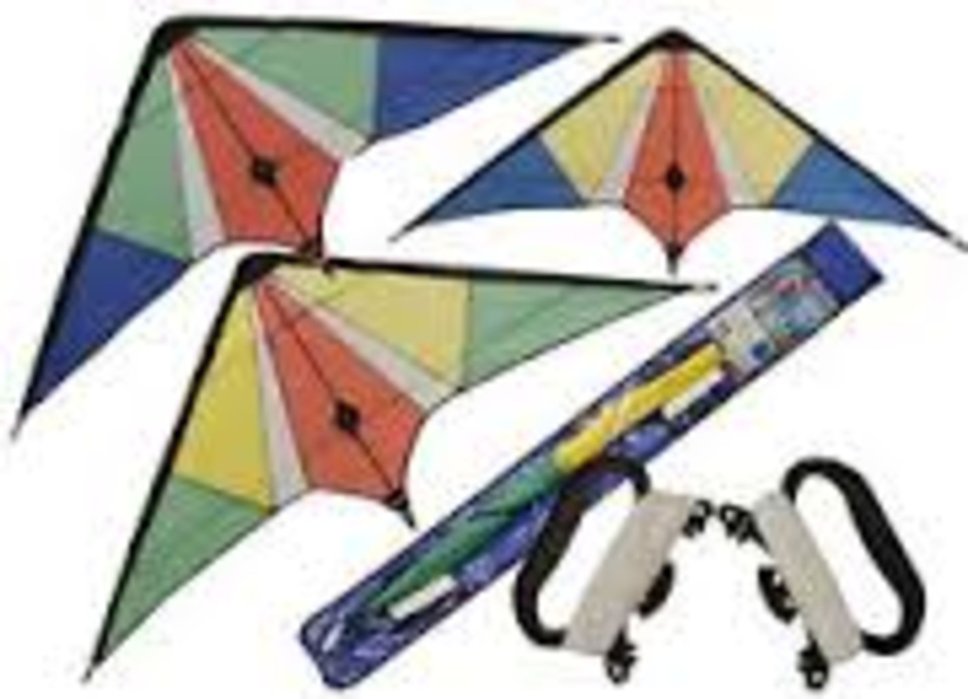 V Brand New Dual Line 120 x 50cm Sports Stunt Kite - Windspeed Range of 6MPH to 25MPH - Argos