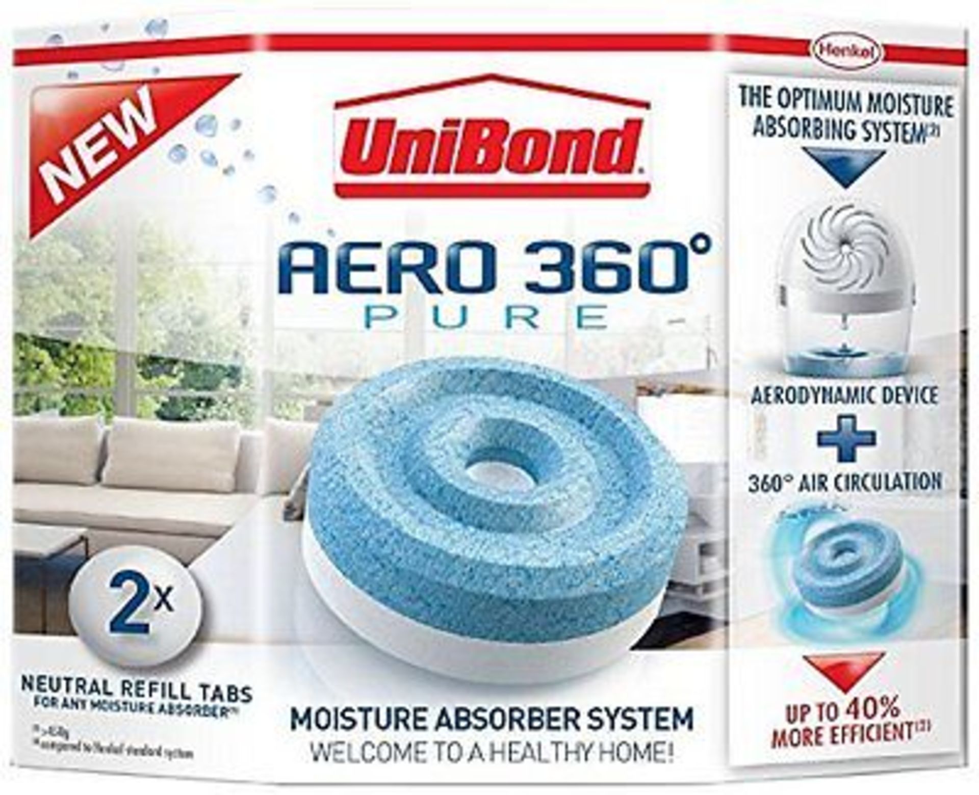 Grade B Unibond Aero 360 Pure Moisture Absorber System Refill