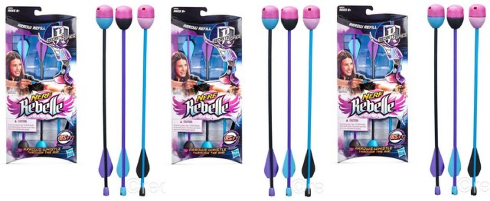 V Brand New 3 x Hasbro Nerf Rebelle Secrets And Spies Arrow Refill For Agent Bow