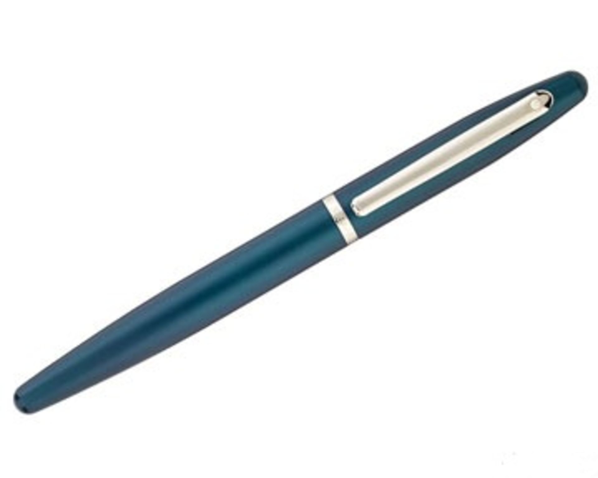V Brand New Sheaffer VFM Fountain Pen In Satin Peacock Green And Chrome Trim In Presentation Case